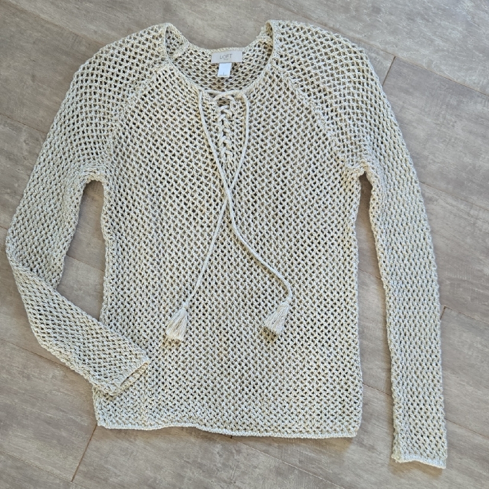 Loft Open Stitch Sweater